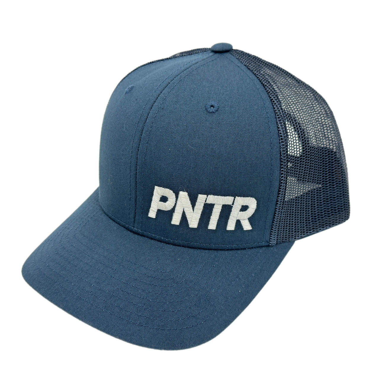PNTR Baseball Hats Blue Mesh Snapback Paint Life Supply Co.