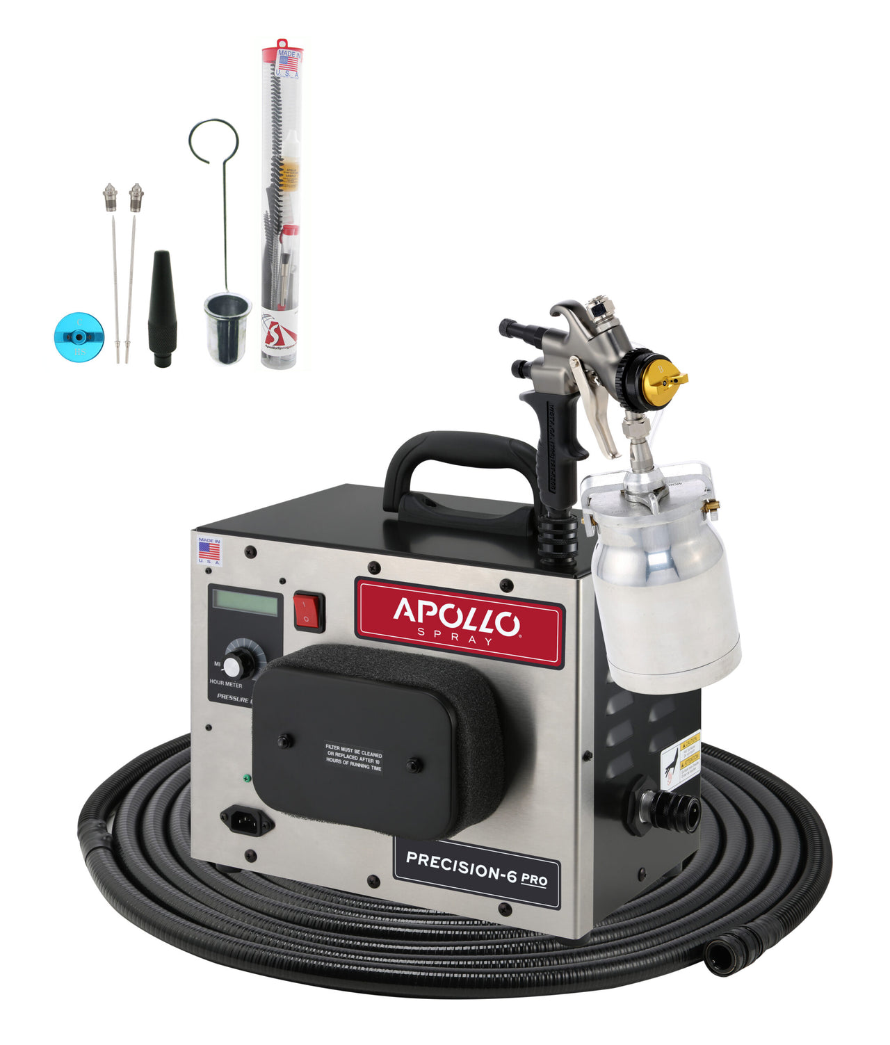 Apollo HVLP Precision-6 PRO Turbo Paint Spray System - Plus Package Paint Life Supply Co
