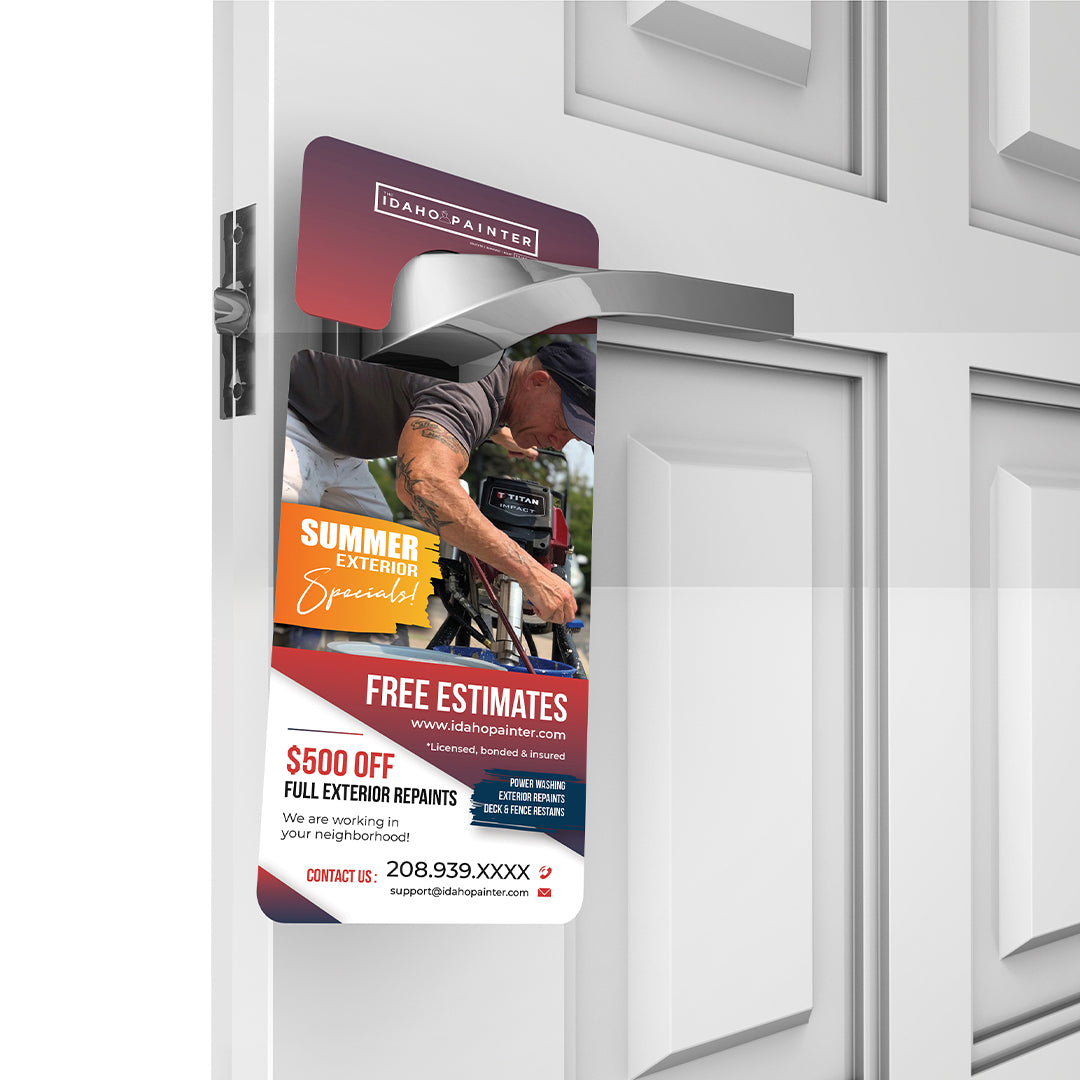 Paint Life Supply Co. Door Hanger Marketing Package