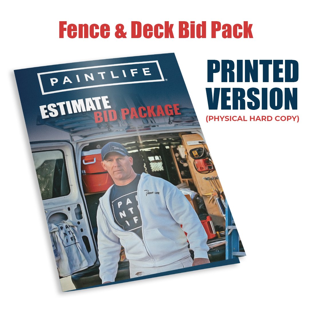 Fence & Deck Bid Pack (Printed, Hard Copy) Built by The Idaho Painter