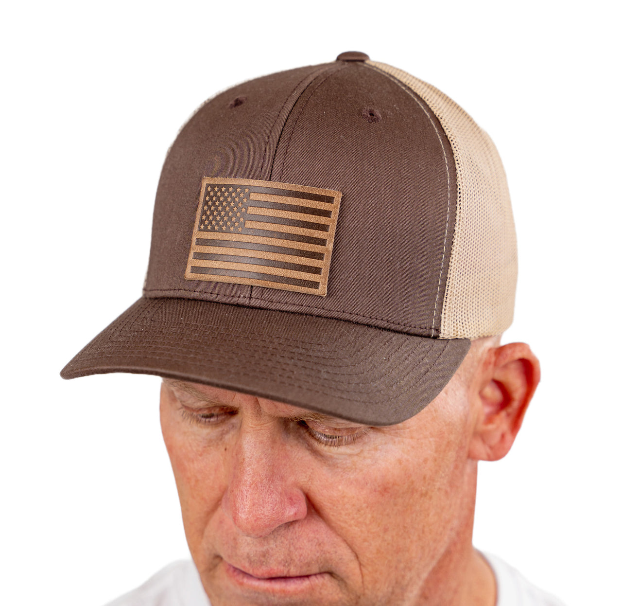 Brown American Flag Hat Paint Life Supply Co.