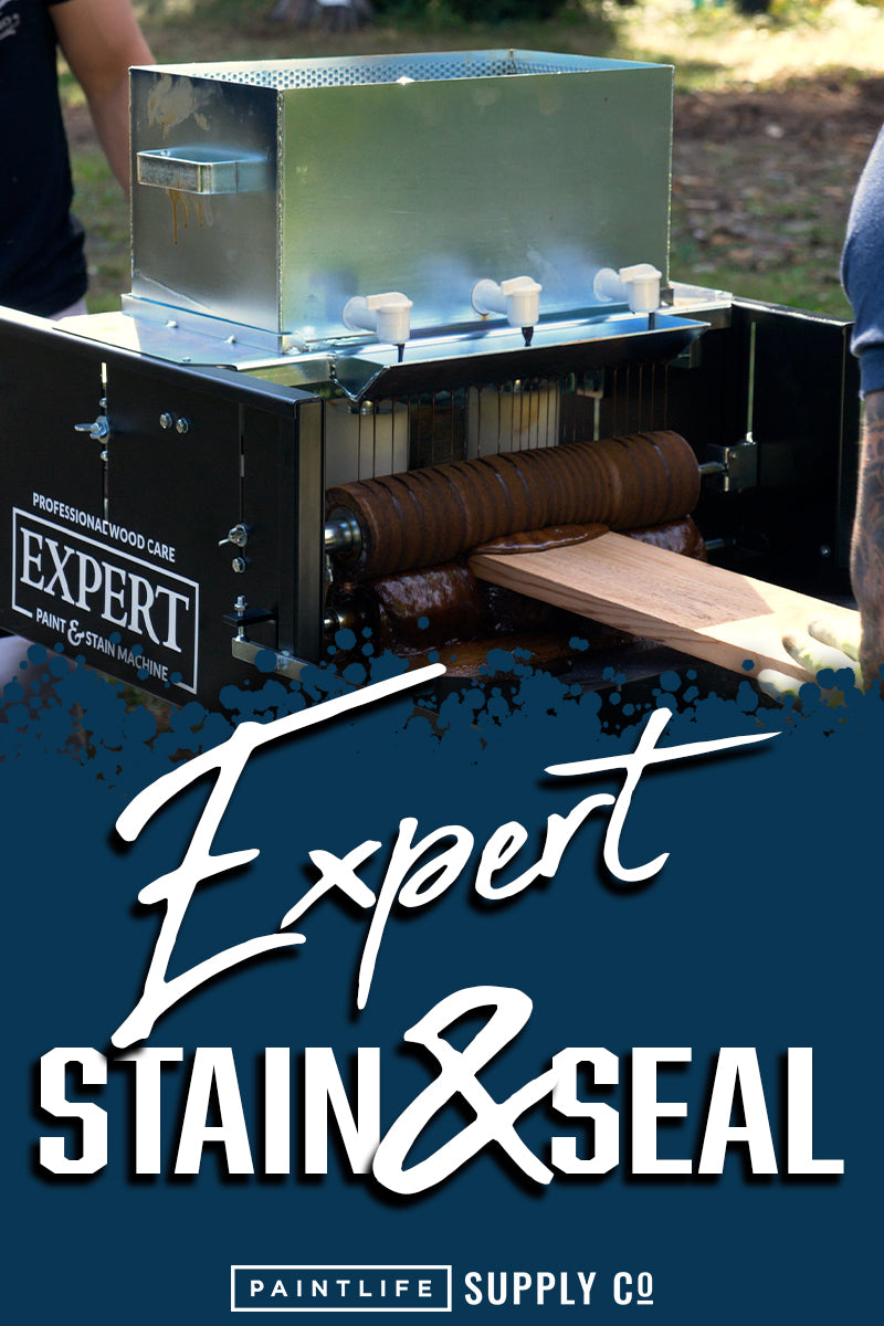 Expert Stain & Seal product and staining machine