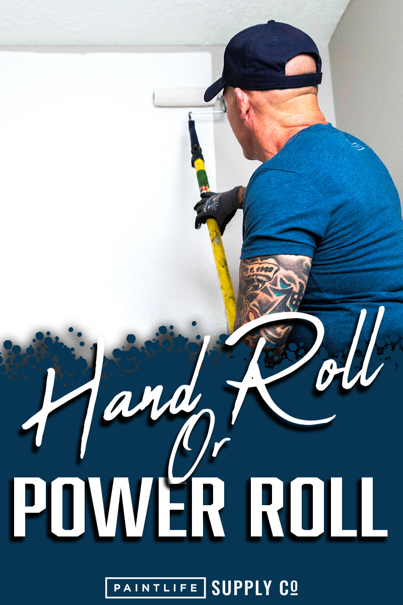 Hand roll or power roll.  Tools for painters. 