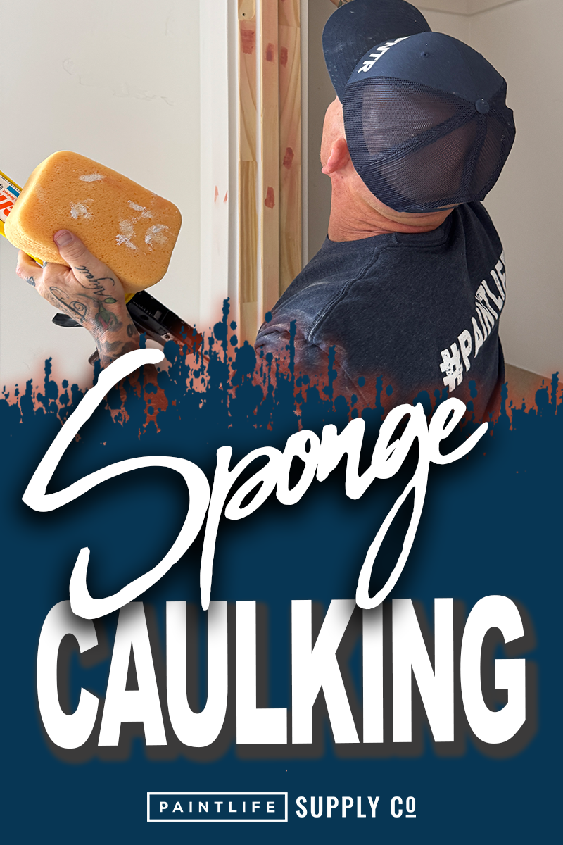 How to sponge caulk blog by The Idaho Painter