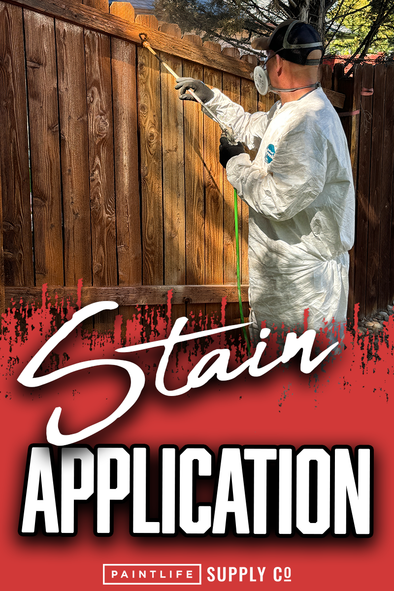 Stain application blog by The Idaho Painter