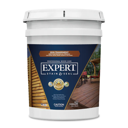 Expert Stain & Seal | Semi-Transparent Wood Stain & Sealer