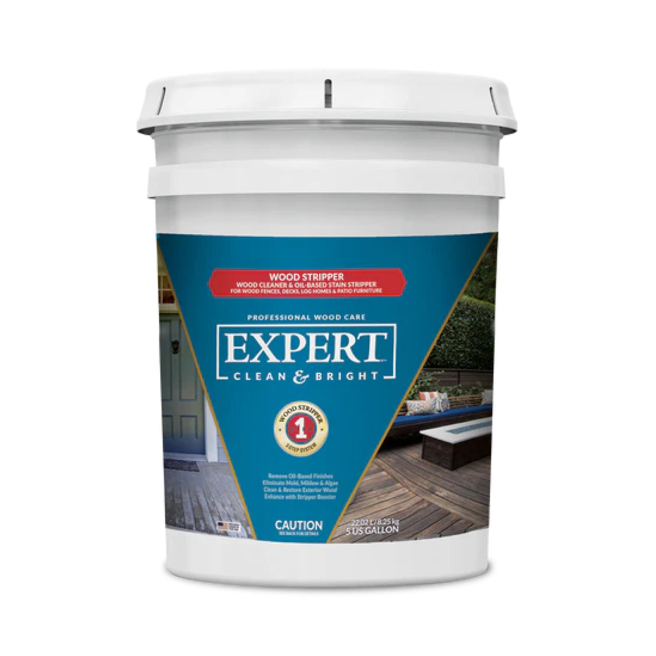 Expert Clean & Bright Wood Stripper: Deck Stain Remover 5 Gallons Paint Life Supply Co