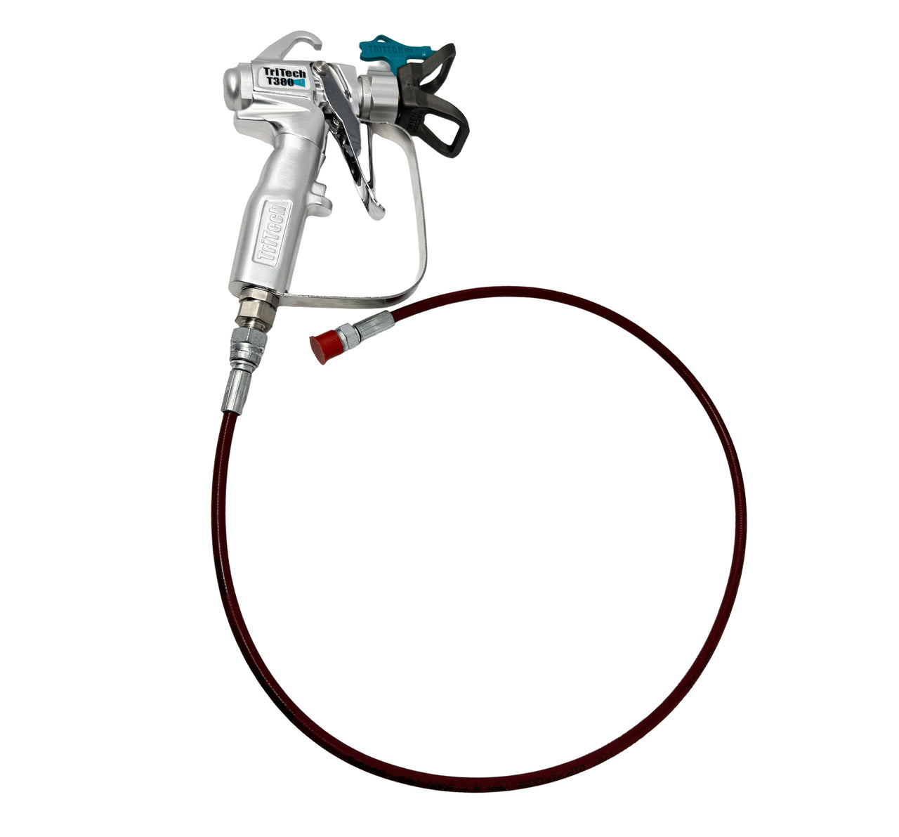 Paint Life ExitFlex hose whip maroon in color.  Available at Paint Life Supply Co.