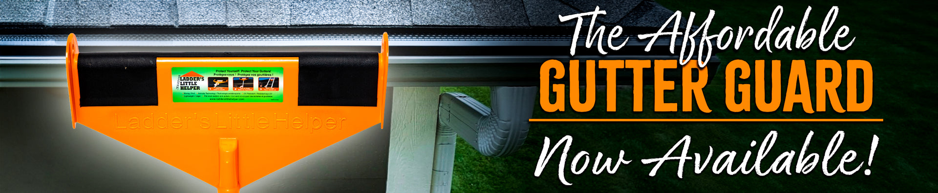 The affordable gutter guard, available at Paint Life Supply Co.