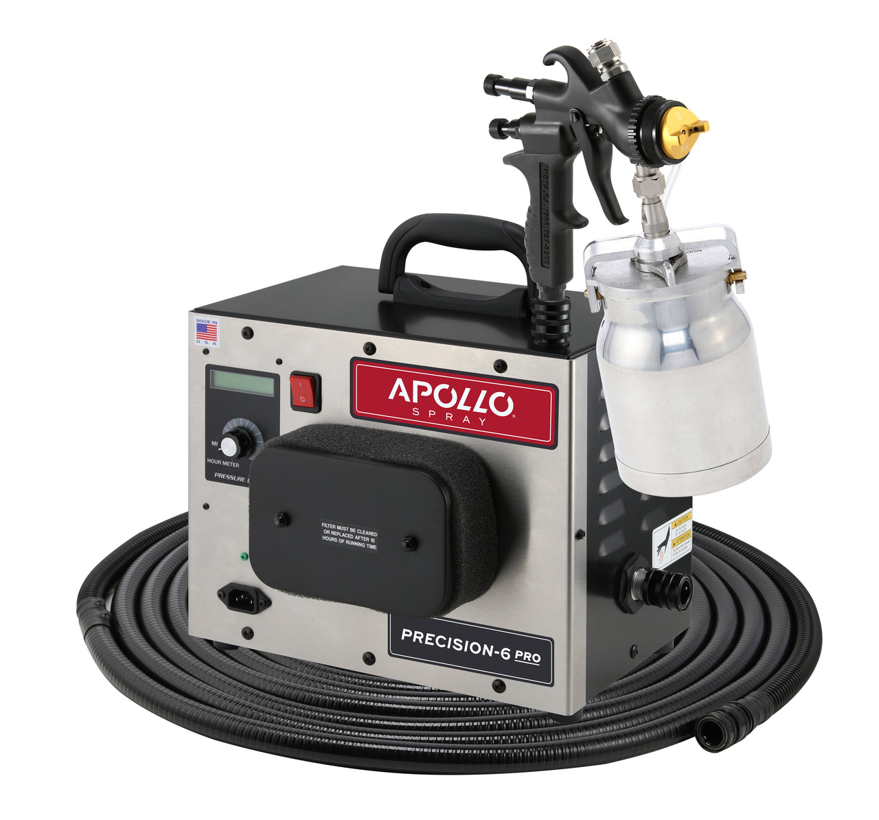 Apollo HVLP Precision-6 PRO Turbo Paint Spray System with new Black Edition Gun.  Now at Paint Life Supply Co.