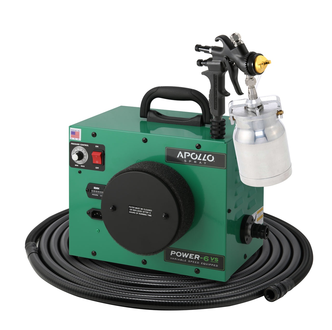 Apollo Power-6 HVLP paint sprayer with Black Edition Gun at Paint Life Supply Co.