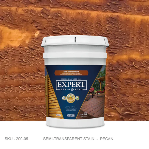 Expert Stain & Seal | Semi-Transparent Wood Stain & Sealer