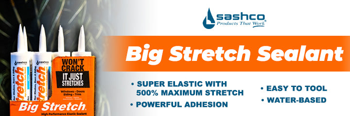 Sashco Big Stretch sealant for professional painters. Paint supplies and more.