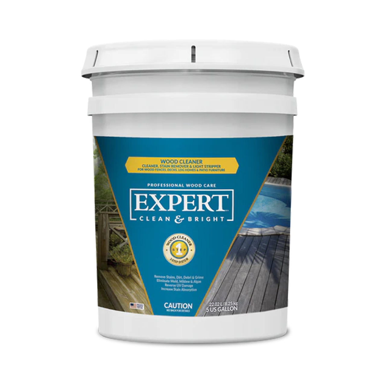 Expert Clean & Bright Wood Cleaner: Stain Lifter 5 Gallons Paint Life Supply Co