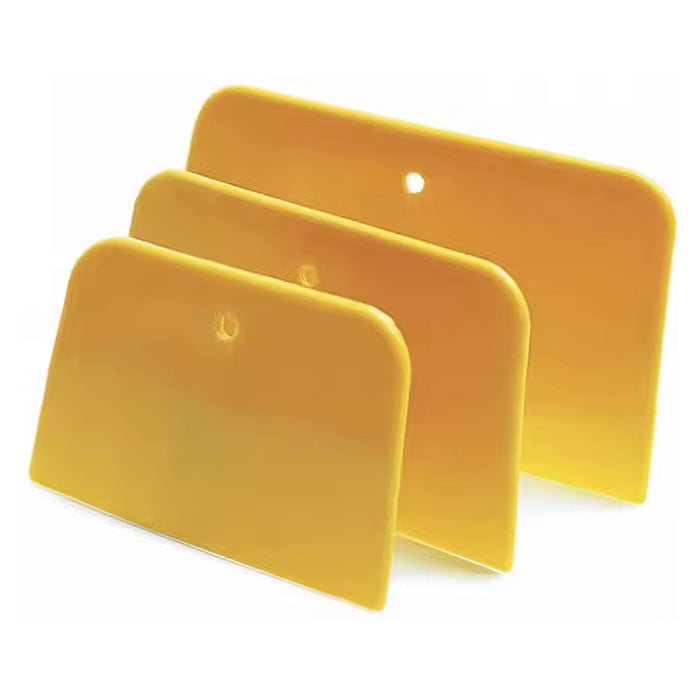 Plastic bondo spreaders from Paint Life Supply Co.