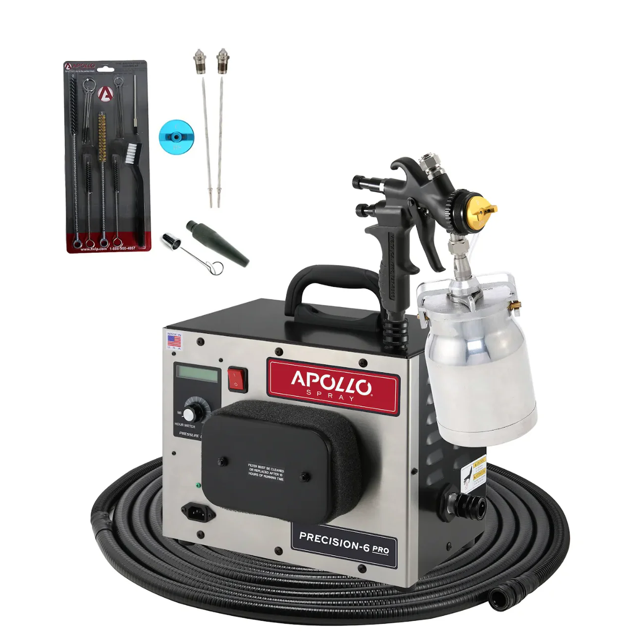 Apollo HVLP Precision-6 PRO Turbo Paint Spray System with new Black Edition Gun.  Now at Paint Life Supply Co.