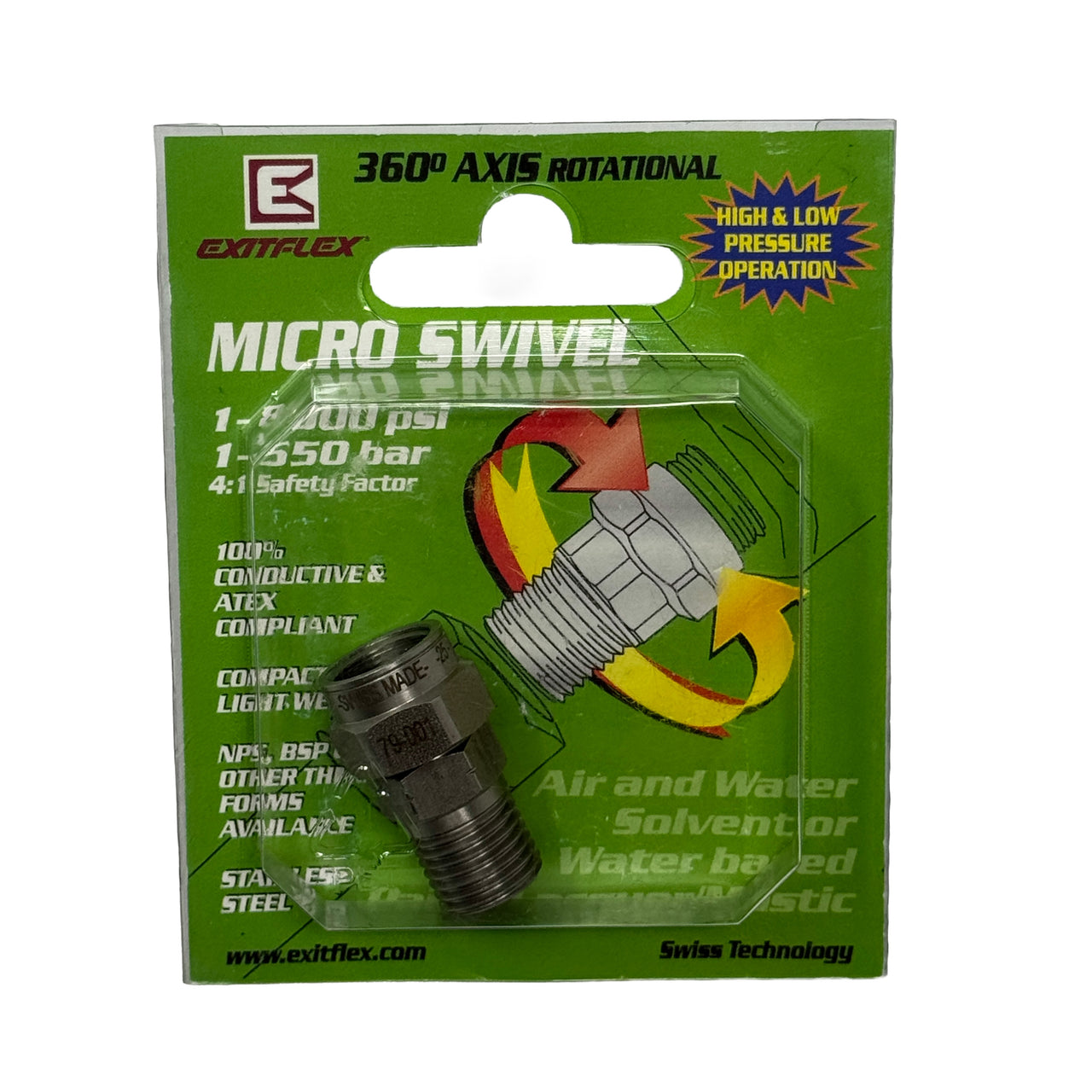 Straight ExitFlex swivel from Paint Life Supply Co.