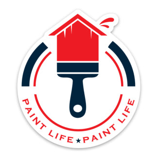 Paint Life Paint-Brush Sticker