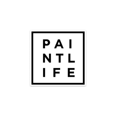 Paint Life Square Sticker