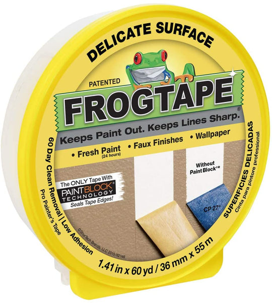 FrogTape Painter's Tape, Multi-Surface, Green, 24mm x 55m